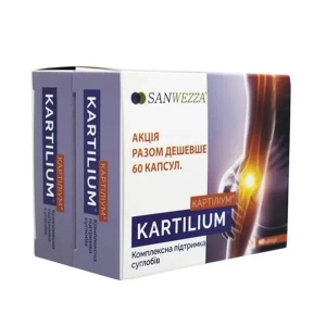 Картіліум капсули 380 мг №30 1 + 1 акція