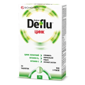 Дефлю захист цинк таблетки №30