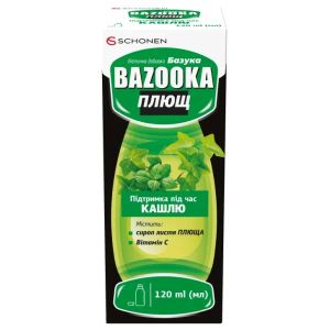 Эликсир Базука Bazooka Плющ при кашле с образованием густой мокроты 120 мл