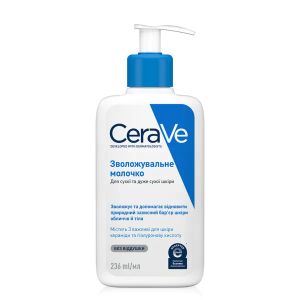 Увлажняющее молочко для сухой и очень сухой кожи лица и тела CeraVe 236 мл