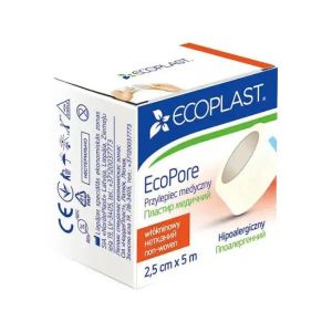 Пластырь Nordeplast ЭкоПор катушка на нетканой основе 2,5 см х 5 м