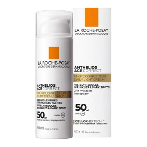 Сонцезахисний засіб для обличчя La Roche-Posay Антеліос Correct SPF 50+ антивіковий 50 мл