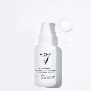 Флюїд сонцезахисний Vichy Капіталь Солей SPF 50+ проти фотостаріння обличчя 40 мл