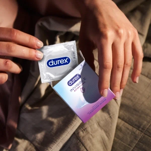 Презервативы Durex Invisible Extra Lube ультратонкие №3