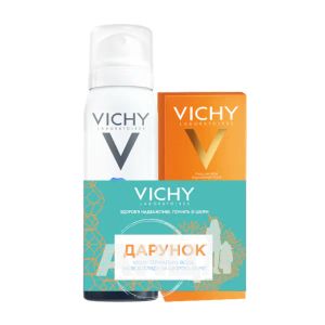 Солнцезащитный флюид Vichy Capital Soleil SPF50 матирующий для жирной и чувствительной кожи 50 мл + подарок