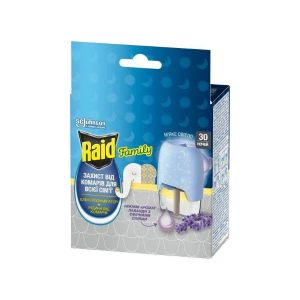 Фумигатор Raid с жидкостью лаванда 30 ночей