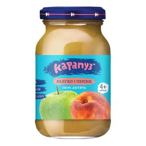 Пюре Карапуз яблуко і персик 170 г