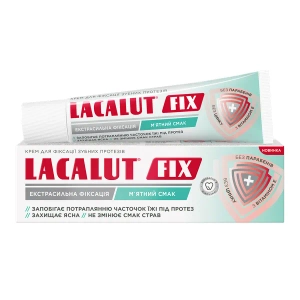 Крем для фиксации зубных протезов LACALUT Фикс мятный вкус 40 г