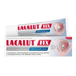 Крем для фиксации зубных протезов LACALUT Фикс нейтральный вкус 40 г
