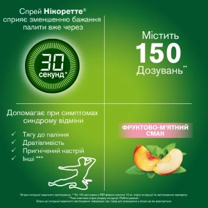 Спрей Никоретте фруктово-мятный 1мг/доза 150 доз