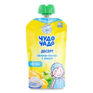 Десерт Чудо-Чадо яблуко, банан, сир 90 г