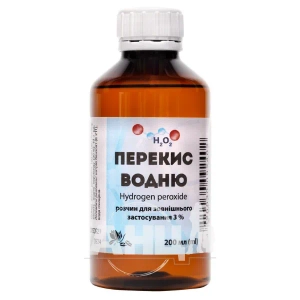 ПЕРЕКИСЬ ВОДОРОДА 3% 200МЛ СТМ  2402 ЖФФ
