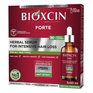 Сироватка рослинна Bioxcin (Bioxsine) ДермаДжен Forte проти випадіння волосся 50 мл №3