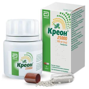 Креон 25 000 капсули тверді з гастрорезістентнимі гранулами 300 мг блістер №50