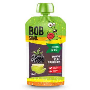 Пюре Bob Snail смузі груша лісова ожина 120 г