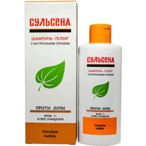 Шампунь-пилинг Сульсена с натуральным скрабом 150 мл