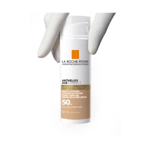 Сонцезахисний антивіковий крем тонуючий La Roche-Posay Антеліос SPF50+ 50 мл