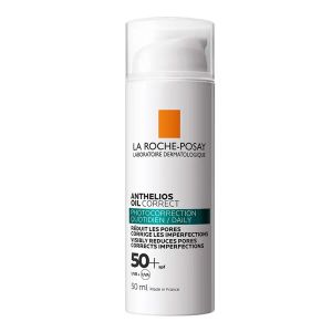Солнцезащитный корректирующий гель-крем La Roche-Posay Антелиос Oil Correct SPF50+ для ежедневного ухода за проблемной кожей лица 50 мл
