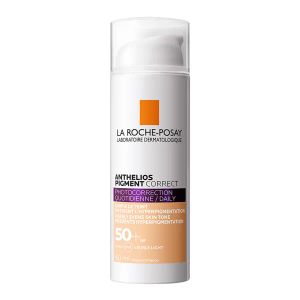 Солнцезащитное корректирующее средство с тонирующим эффектом La Roche-Posay Антелиос Pigment Correct SPF50+ для кожи лица, склонной к гиперпигментации 50 мл