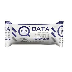 Вата медична нестерильна BigQ ролик 25 г