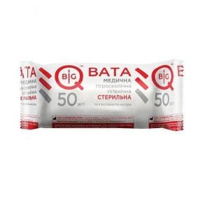 Вата медична стерильна BigQ ролик 50 г