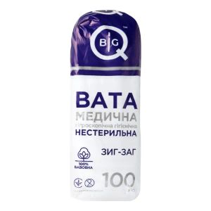 Вата медична нестерильна BigQ зіг-заг 100 г
