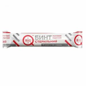 Бинт марлевий медичний BigQ стерильний 7х14 см