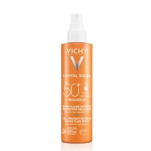 Солнцезащитный водостойкий спрей-флюид Vichy Капиталь Солей SPF 50+ для тела 200 мл