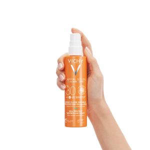 Солнцезащитный водостойкий спрей-флюид для тела Vichy Капиталь Солей SPF30 200 мл