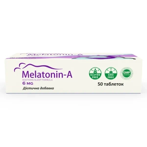 Мелатонин-А Melatonin-A 6 мг таблетки №50