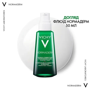 Дерматологічний догляд Vichy Normaderm для проблемної шкіри: Гель для глибокого очищення 400 мл + Щоденний флюїд 50 мл