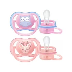 Пустышка Philips Avent 085/02 Ultra Air силиконовая ортодонтическая 0-6 месяцев для девочек №2