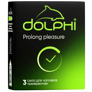 Презервативы Dolphi Prolong  pleasure с пролонгирующим эффектом №3