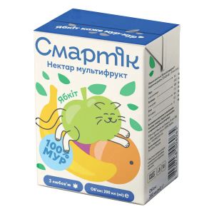 Нектар дитячий Смартік мультифруктовий 200 мл