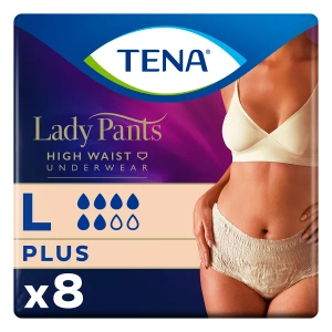 Урологические трусы Tena Lady Pants Plus для женщин Large Creme №8
