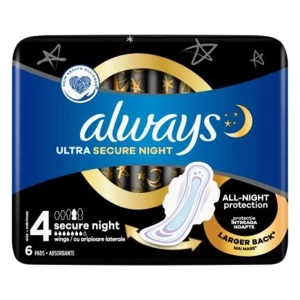 Прокладки гігієнічні Always Ultra Secure Night Розмір 4 №6