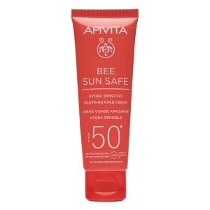 Сонцезахисний крем для обличчя Apivita Bee Sun Safe SPF50+ Заспокійливий 50 мл