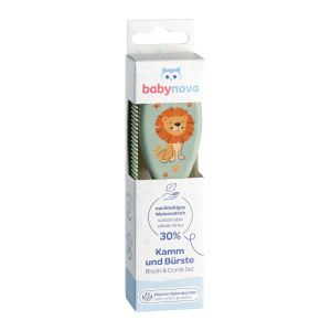 Расчёска и щётка из синтетической щетины детская для мальчиков BABY-NOVA