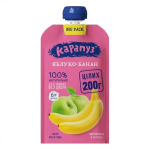 Пюре Карапуз Яблуко та банан 200 г