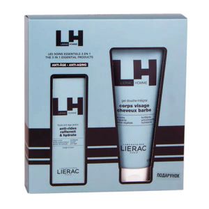 Набор Lierac Homme Флюид Глобальный антивозрастной уход для мужчин 50 мл + Гель для душа 200 мл