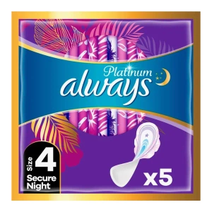 Гігієнічні прокладки Always Platinum Secure Night Розмір 4 №5