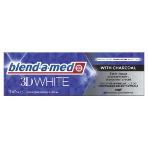 Зубная паста Blend-a-med 3D White Отбеливание и глубокая чистка с древесным углем 75 мл