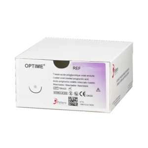 Хирургическая нить Optime 1 (Викрил), режущая игла 40 мм, 1/2 круга, 90 см 18S40L