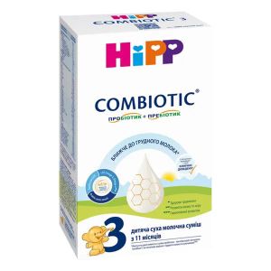 Дитяча суха молочна суміш HiPP Combiotic 3 з 11 місяців 300 г
