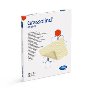 Повязка атравматическая мазевая Grassolind neutral 10 см х 10 см №10