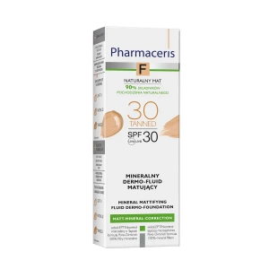 Флюид для лица Pharmaceris F SPF 30 минеральный матирующий тон 30 Tanned смуглый 30 мл