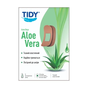 Пластир TIDY медичний на тканинній основі Алое Вера 72 мм х 25 мм №10