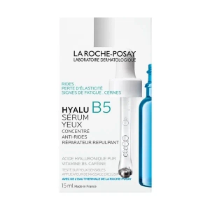 Дерматологічна сироватка La Roche-Posay Hyalu B5 Eye Serum для корекції зморщок та відновлення пружності чутливої шкіри навколо очей 15 мл