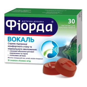 Фиорда Вокаль пастилки для рассасывания со вкусом лесных ягод №30