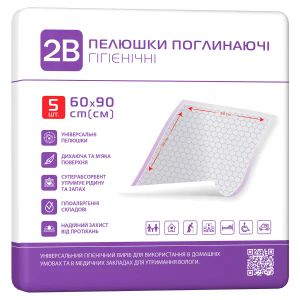 Пеленки гигиенические 2B поглощающие 60 см х 90 см №5